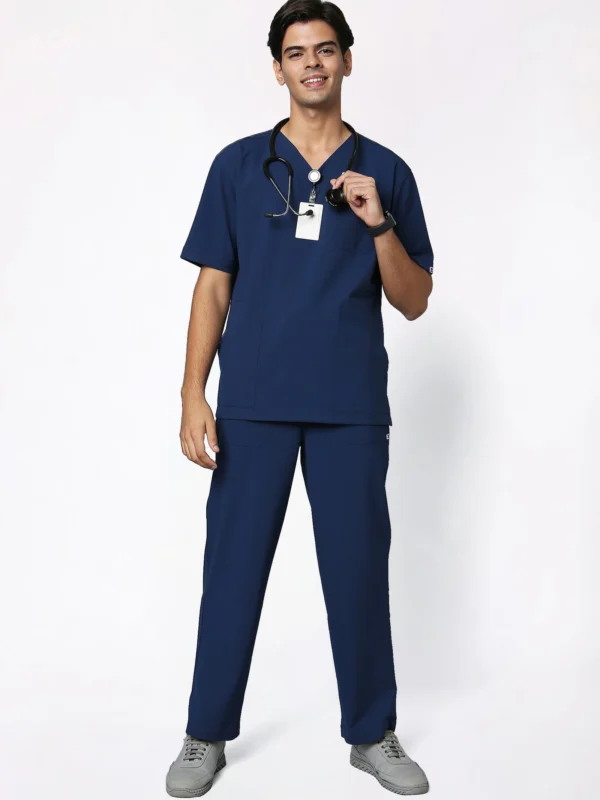 ecoflex™ Men's V-Neck (Navy) Scrub
