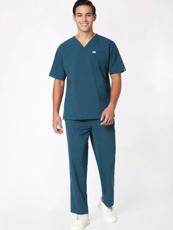 ecoflex™ Men's V-Neck (Forest Green) Scrub